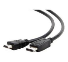 Кабель DisplayPort-HDMI Gembird/Cablexpert  1,8м, 20M/19M, черный, экран, пакет (CC-DP-HDMI-6)