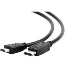 Кабель DisplayPort-HDMI Gembird/Cablexpert  1,8м, 20M/19M, черный, экран, пакет (CC-DP-HDMI-6)