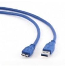 Gembird/Cablexpert CCP-mUSB3-AMBM-1 Кабель USB 3.0 Pro , AM/microBM 9P, 30см, экран, синий, пакет
