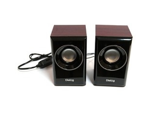 [Колонки] Dialog Stride AST-15UP CHERRY - акустические колонки 2.0, 6W RMS, вишневые, питание от USB