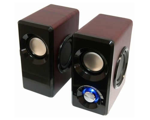 [Колонки] Dialog Stride AST-25UP CHERRY - акустические колонки 2.0, 6W RMS, вишневые, питание от USB