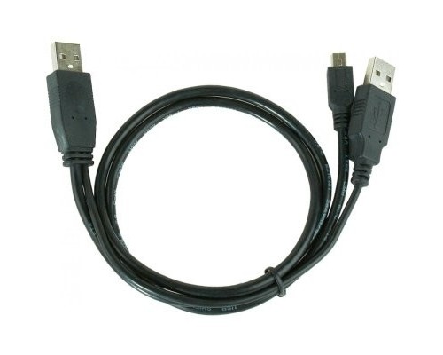[кабели] Gembird/Cablexpert CCP-USB22-AM5P-3 USB 2.0 Pro Кабель , 2xAM/miniBM 5P, 0.9м, экран, черный 
