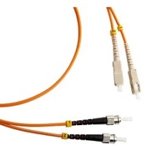 Hyperline FC-D2-50-SC/­PR-ST/­PR-H-3M-LSZH-OR (FC-50-ST-SC-PC-3M) Патч-корд волоконно-оптический (шнур) MM 50/­125, ST-SC, 2.0 мм, duplex, LSZH, 3 м