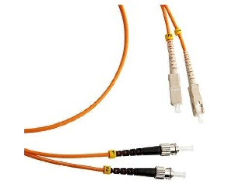 [Патч-корд] Hyperline FC-D2-50-SC/­PR-ST/­PR-H-3M-LSZH-OR (FC-50-ST-SC-PC-3M) Патч-корд волоконно-оптический (шнур) MM 50/­125, ST-SC, 2.0 мм, duplex, LSZH, 3 м