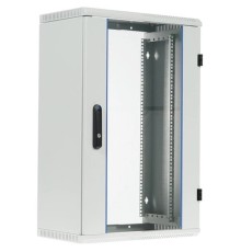 ЦМО Шкаф телекоммуникационный настенный разборный 18U (600х350) дверь Стекло (ШРН-Э-18.350) (1 коробка)