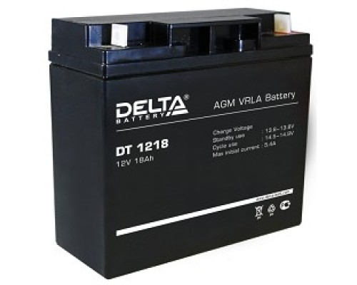 [батареи] Delta DT 1218 (18 Ач, 12В) свинцово- кислотный аккумулятор  
