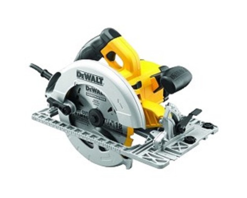 [Пила, лобзик] DeWalt DWE 576 K Пила дисковая [DWE 576 K] {1600Вт,5200обм,диск-ф190х30мм,рез-61мм,4.0кг,чем,совместима с направл шинами DeWalt}(DWE 576 K-QS)