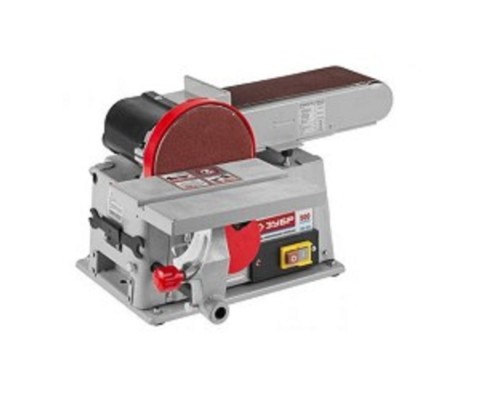 [Электроинструмент] ЗУБР Станок [ЗШС-500] { шлифовальный, лента 100 x 914мм, диск 150мм, 2950об/мин, 500Вт } 