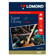 Фотобумага Lomond 1104101 A4/280г/м2/20л./белый высокоглянцевое для струйной печати