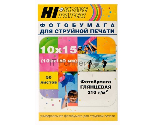 Бумага Hi-Black A2113 Фотобумага глянцевая  односторонняя (Hi-image paper) 10x15, 210 г/м, 50 л. (H210-4R-50)      