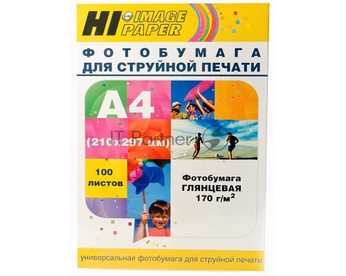 Бумага Hi-Black A21061 Фотобумага глянцевая односторонняя (Hi-image paper) A4, 170 г/м, 100 л. (H170-A4-100)   