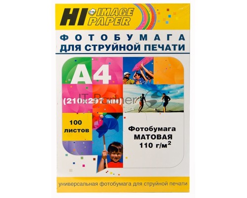 Бумага Hi-Black A2123/ MC110-A4-100 Фотобумага матовая односторонняя (Hi-image paper) A4, 110 г/м, 100 л.       