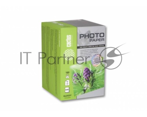 Фотобумага Cactus CS-GA6180500 глянцевая A6 180 г/м2 500 листов