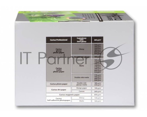 Фотобумага Cactus CS-GA6180500 глянцевая A6 180 г/м2 500 листов