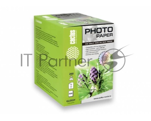 Фотобумага Cactus CS-GA6200500 глянцевая A6 200 г/м2 500 листов.