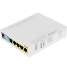 MikroTik RB260GSP (CSS106-1G-4P-1S) Коммутатор RouterBOARD 260GSP 1xSFP, 5x10/100/1000 Gigabit Ethernet, PoE with indoor case and power supply