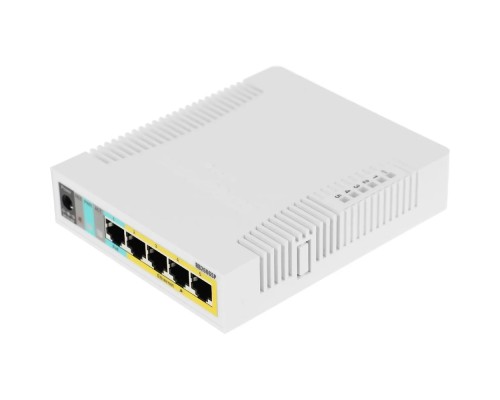 [Сетевое оборудование] MikroTik RB260GSP (CSS106-1G-4P-1S) Коммутатор RouterBOARD 260GSP 1xSFP, 5x10/100/1000 Gigabit Ethernet, PoE with indoor case and power supply