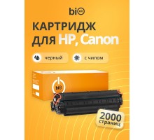 Bion  BCR-C728/CE278A Картридж для HP { LaserJet Pro P1566/P1606dn/M1536dnf; Canon i-SENSYS MF4430/MF4450/MF4570/MF4580/MF4410/FAX-L150/FAX-L170/MF4550} (2000  стр.), Черный, с чипом