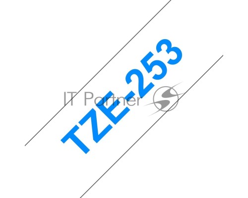 Наклейка ламинированная TZ-E253 (24 мм син/бел)