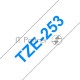 Наклейка ламинированная TZ-E253 (24 мм син/бел)