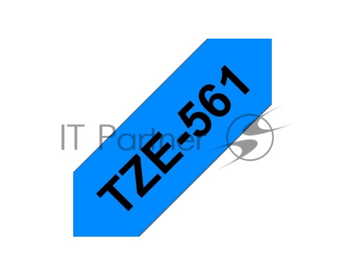 Наклейка ламинированная TZ-E561 (36 мм черн/син, аналог TZ-561)