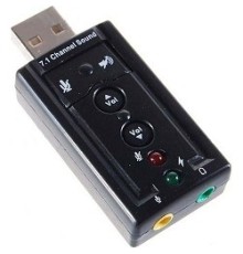 C-media ASIA USB 8C V & V Звуковая карта USB TRUA71 (C-Media CM108) 2.0 channel out 44-48KHz volume control (7.1 virtual channel) RTL [849412 USB CM108 7.1 virtual]