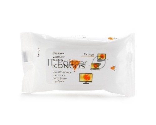 Чист. салф. Konoos для ЖК-экранов ноутбуков, смартфонов, КПК, покетпак 15 шт.