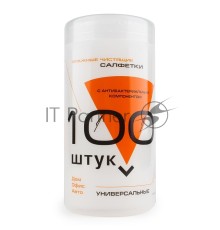 Чистящие средства Konoos KBU-100 Салфетки для комп. техники в банке, 100 шт.