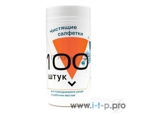 Чистящие средства Konoos KBU-100 Салфетки для комп. техники в банке, 100 шт.