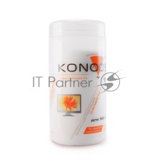 Чистящие средства Konoos KBF-100 Салфетки для ЖК-экранов в банке, 100 шт.