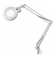 Rexant (31-0011) Лупа на струбцине круглая 5D с подсветкой,d 127мм, белая 