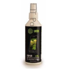 Спрей Cactus CS-S3002 для чистки LCD-мониторов, КПК, мобильных телефонов, 250 мл