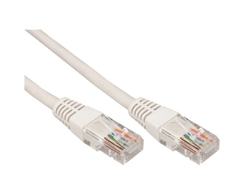 [Патч-корды (сетевые, телефонные)] Rexant (18-1001) Шнур коммутационный, патч-корд, U/UTP RJ45-RJ45 CAT 5e, PVC, серый, 0,5м