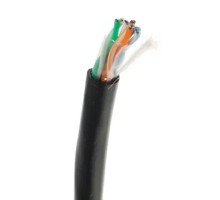 PROconnect (01-0054) Кабель витая пара U/UTP, CAT 5e, PE, 4PR, 24AWG, OUTDOOR, SOLID, черный, 305м