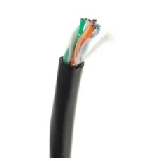 PROconnect (01-0054) Кабель витая пара U/UTP, CAT 5e, PE, 4PR, 24AWG, OUTDOOR, SOLID, черный, 305м