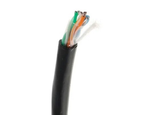 [Неэкранированная витая пара (бухты)] PROconnect (01-0054) Кабель витая пара U/UTP, CAT 5e, PE, 4PR, 24AWG, OUTDOOR, SOLID, черный, 305м