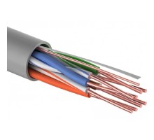 PROconnect  (01-0048-3) Кабель витая пара омедненный U/UTP, CCA, CAT 5, PVC, 4PR, 26AWG, INDOOR, SOLID, серый, 305м Light