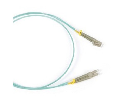 [Патч-корд] Hyperline FC-503-LC-LC-10G-2M (FC-D2-503-LC/PR-LC/PR-H-2M-LSZH-AQ) Патч-корд волоконно-оптический (шнур) MM 50/­125(OM3), LC-LC, duplex, LSZH, 2 м
