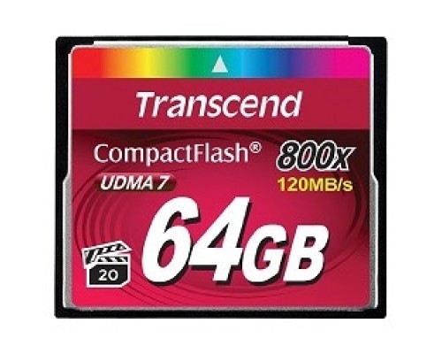 [Карта памяти ] Compact Flash 64Gb Transcend, High Speed (TS64GCF800) 800-x
