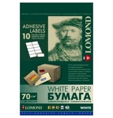 LOMOND 2100055 Универсальные этикетки Lomond белые/А4/105x59.4 мм/50 листов