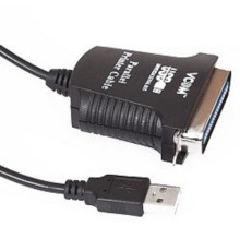 VCOM VUS7052 Кабель-адаптер USB A (вилка) -> LPT (прямое подключение к LPT порту принтера) 1.8m