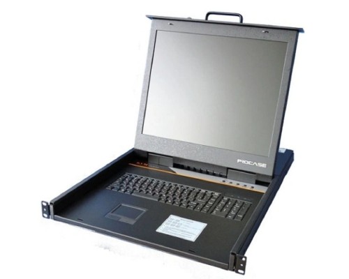 [консоли] ProCase E1901 Консоль однорельсовая , 1 порт, LCD 19', single rail console, LCD D-Sub, USB, разрешение 1280*1024