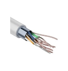 PROconnect (01-0148-3) Кабель витая пара омедненный F/UTP, CCA, CAT 5, PVC, 4PR, 26AWG, INDOOR, SOLID, серый, 305м Light