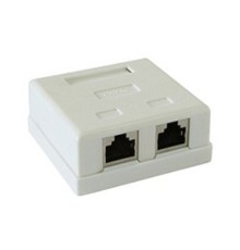 Gembird NAS214 Розетка  RJ-45 кат.STP 5e внешняя экранированная 2 порта, 110&Krone