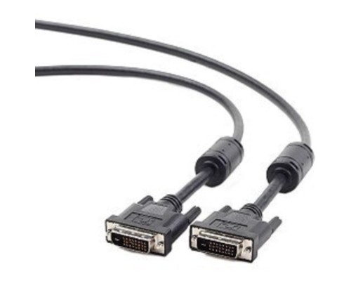 [кабели] Кабель DVI-D dual link Gembird/Cablexpert , 25M/25M, 3.0м, черный, экран, феррит.кольца, пакет (CC-DVI2-BK-10)