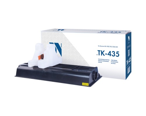 [Расходные материалы] NVPrint TK-435 Тонер-картридж для МФУ Kyocera Mita TASKalfa 180/181/220/221, черный, 15000 стр. (туба, 870 г.)