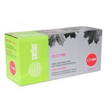 Тонер Картридж Cactus CS-C718M пурпурный для Canon LBP-7200 (2900стр.)