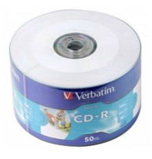 Verbatim  Диски CD-R  80min, 700mb, 52x Ink Print bulk (50шт) [43794]