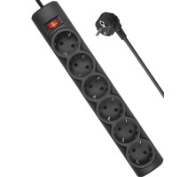 Defender Фильтр DFS 153 3.0 m, 6 розеток, черный [99495]