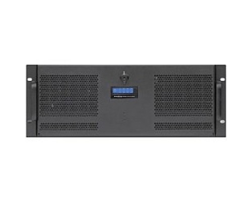 [Корпус] Procase GM438D-B-0 Корпус 4U Rack server case, черный, панель управления, без блока питания, глубина 380мм, MB 12